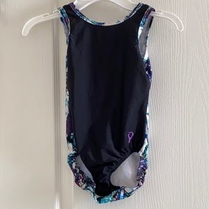 Gymnasts plum practicewear leotard